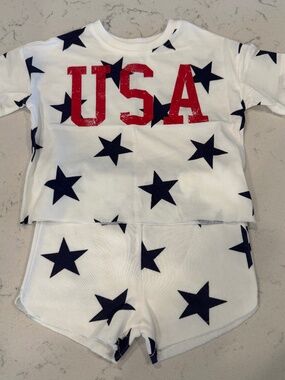 Grayson Mini’s USA Patriotic 2-Piece Outfit Set 🇺🇸